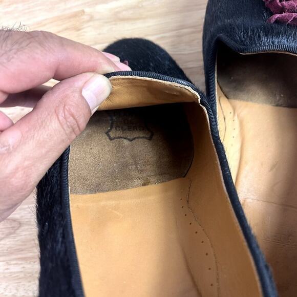 Fatima Guerrero Shoes Flats Mens 41 Slip-on Slippers Real Hair Leather Spain main image 5
